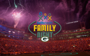 Family night and pyro shows at Packers Lambeau Field from special effects company Nashville TN 